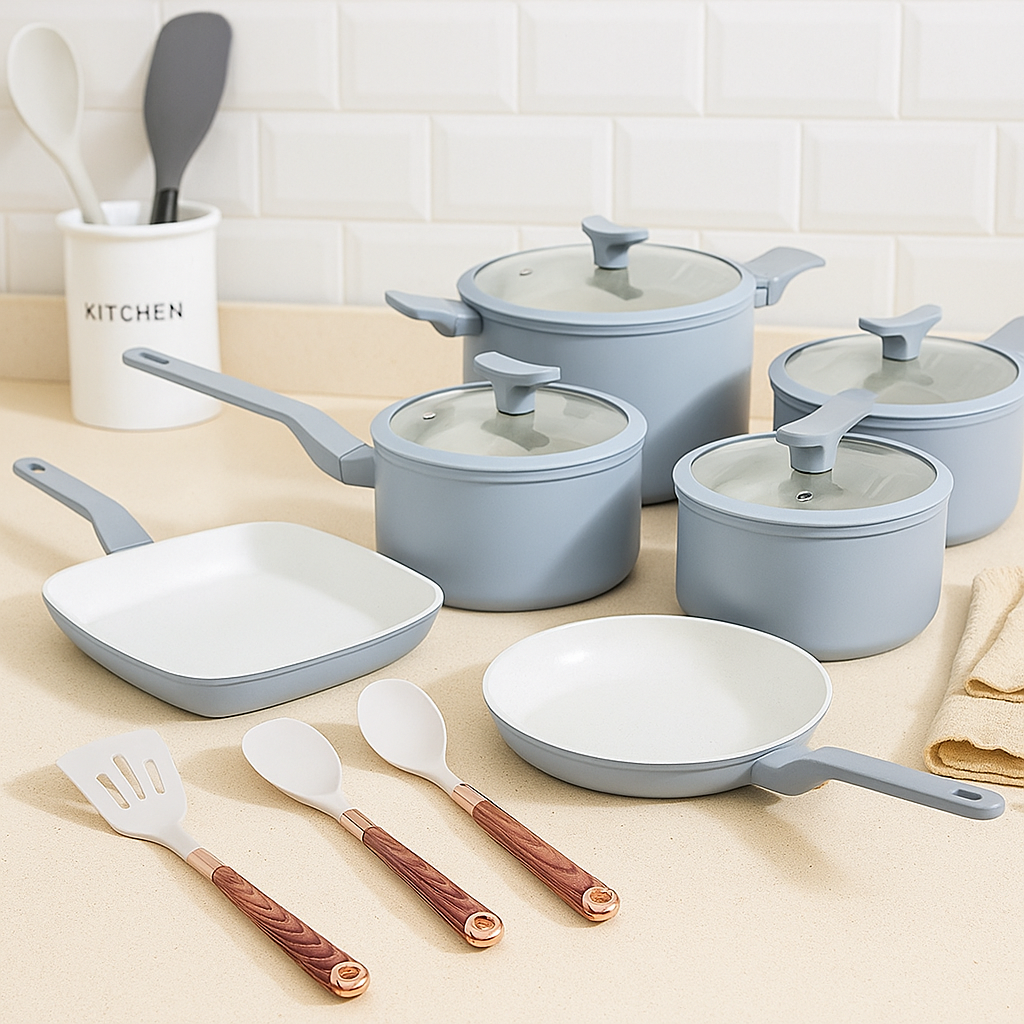 Panelas de Cerâmica Marmorizadas