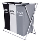 Cesto Organizador de Lavanderia Clean Triplo Yikasa