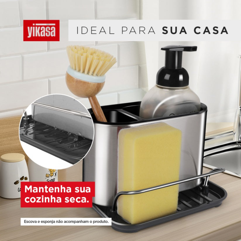 Organizador para Pia de Cozinha Inox Home Yikasa