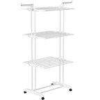 Varal De Chão Dobrável 3 Andares Branco Yikasa