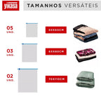 Kit 10 Sacos a Vácuo Pequeno Médio E Grande + Bomba De Ar Yikasa