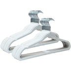 Kit 50 Cabides De Veludo Cinza Yikasa