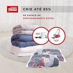 Kit 5 Sacos a Vácuo Pequenos 50x60cm + Bomba De Ar Yikasa
