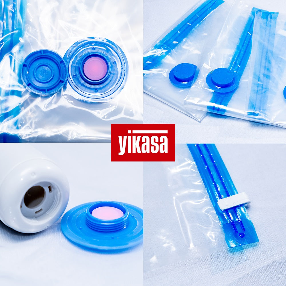Kit 10 Sacos a Vácuo Pequenos 50x60cm + Bomba De Ar Yikasa