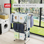 Varal De Chão Dobrável 3 Andares Branco Yikasa