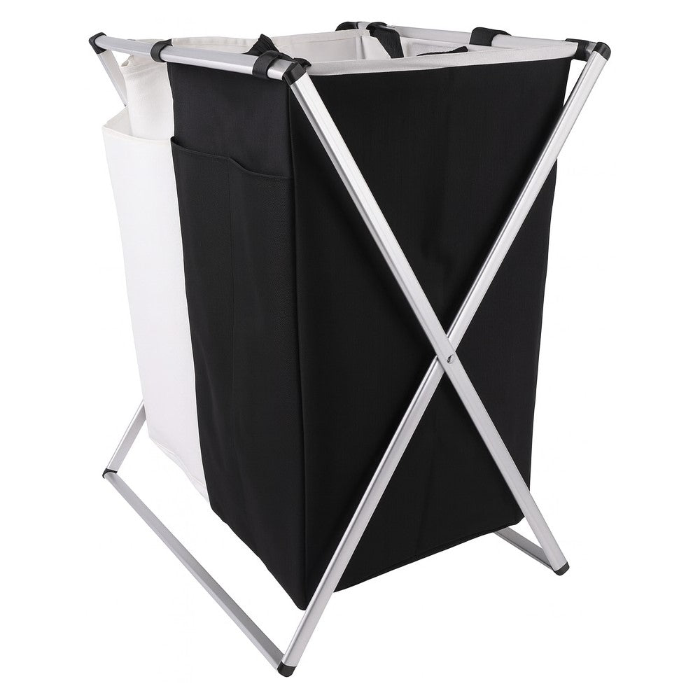 Cesto Organizador de Lavanderia Clean Duplo Yikasa