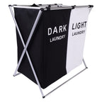 Cesto Organizador de Lavanderia Clean Duplo Yikasa