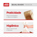 Cesto De Roupas De Bambu 70 Litros Yikasa