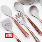 Jogo de Panelas Premium com Revestimento em Mármore Antiaderente 11 Peças Vanilla Yikasa