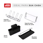 Escorredor de Louça Inox com Porta-Talheres e Bandeja Coletora Plus Yikasa