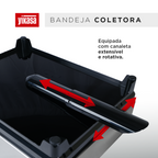 Escorredor de Louça Inox com Porta-Talheres e Bandeja Coletora Yikasa