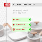 Jogo de Panelas Premium com Revestimento em Mármore Antiaderente 11 Peças Vanilla Yikasa