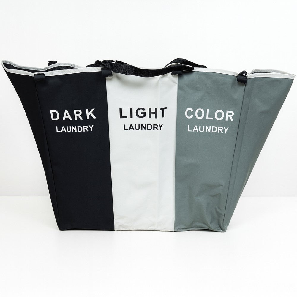 Cesto Organizador de Lavanderia Clean Triplo Yikasa