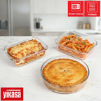 Kit 12 Potes de Vidro Borossilicato Tampa Hermética Verde Yikasa