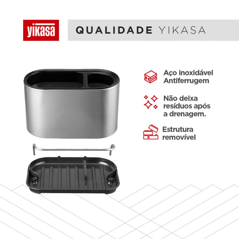 Organizador para Pia de Cozinha Inox Home Yikasa