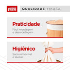 Cesto De Roupas Redondo De Bambu Yikasa