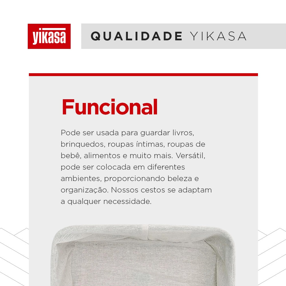 Kit Com 3 Organizadores De Bambu Yikasa