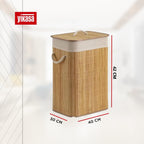 Cesto De Roupas De Bambu 50 Litros Yikasa