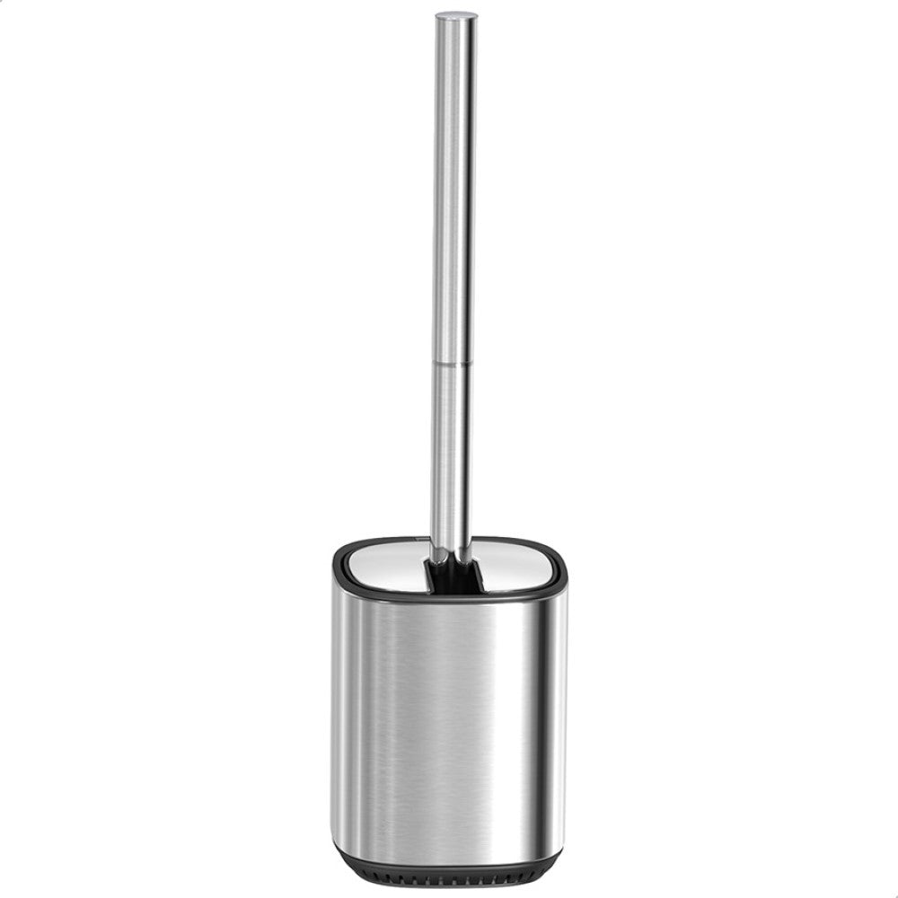 Escova Sanitária com Suporte e Tampa Inox Home Yikasa