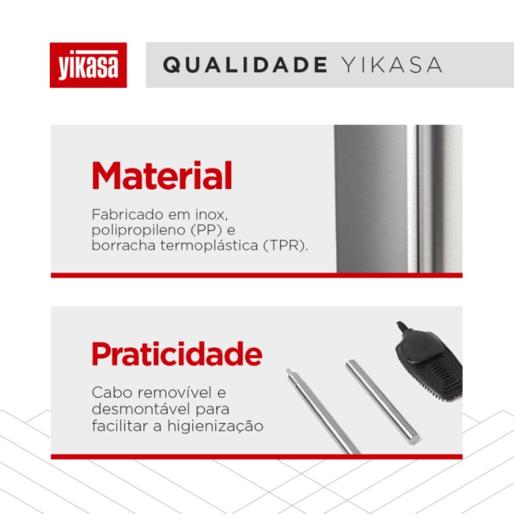 Escova Sanitária Com Suporte Inox Home Yikasa