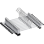 Kit 10 Cabides Cromados Para Calças Yikasa