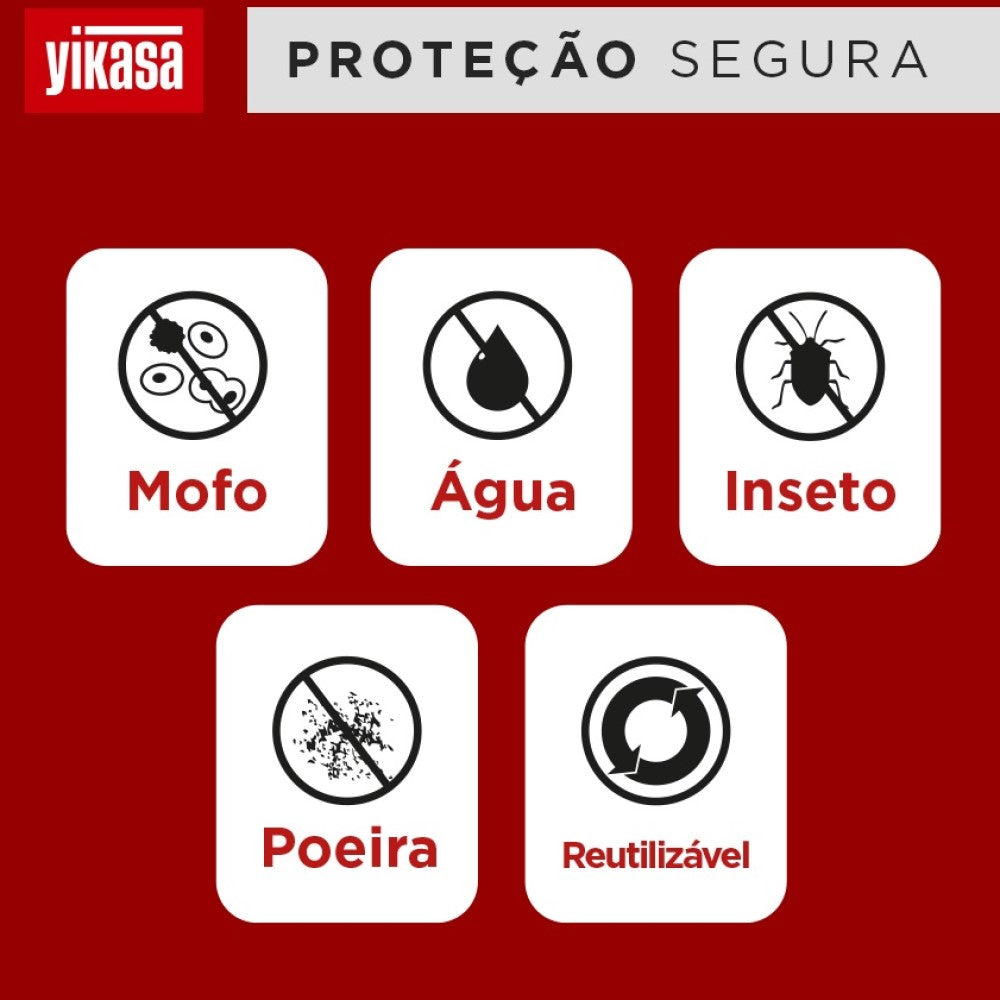 Kit 10 Sacos a Vácuo Pequeno Médio E Grande + Bomba De Ar Yikasa