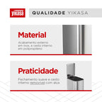 Lixeira com Pedal 30 Litros Inox Home Yikasa