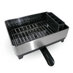 Escorredor de Louça Inox com Porta-Talheres e Bandeja Coletora Yikasa