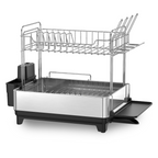 Escorredor de Louça Inox com Porta-Talheres e Bandeja Coletora Plus Yikasa