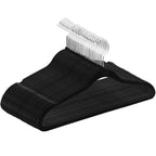 Kit 30 Cabides De Veludo Preto Yikasa