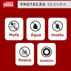 Kit 10 Sacos a Vácuo Pequenos 50x60cm + Bomba De Ar Yikasa